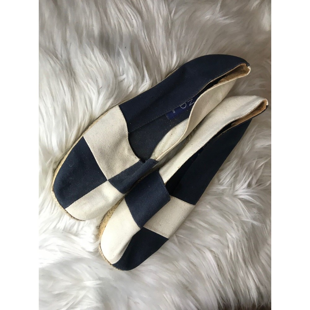 New Vintage Joan & David Flats - Damian Striped Espadrille - Women's 8.5 B Spain